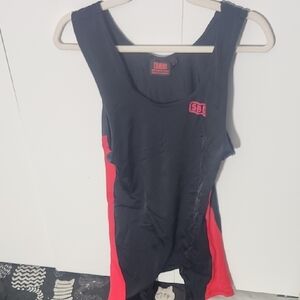 SBD Men's Black and Red Singlet